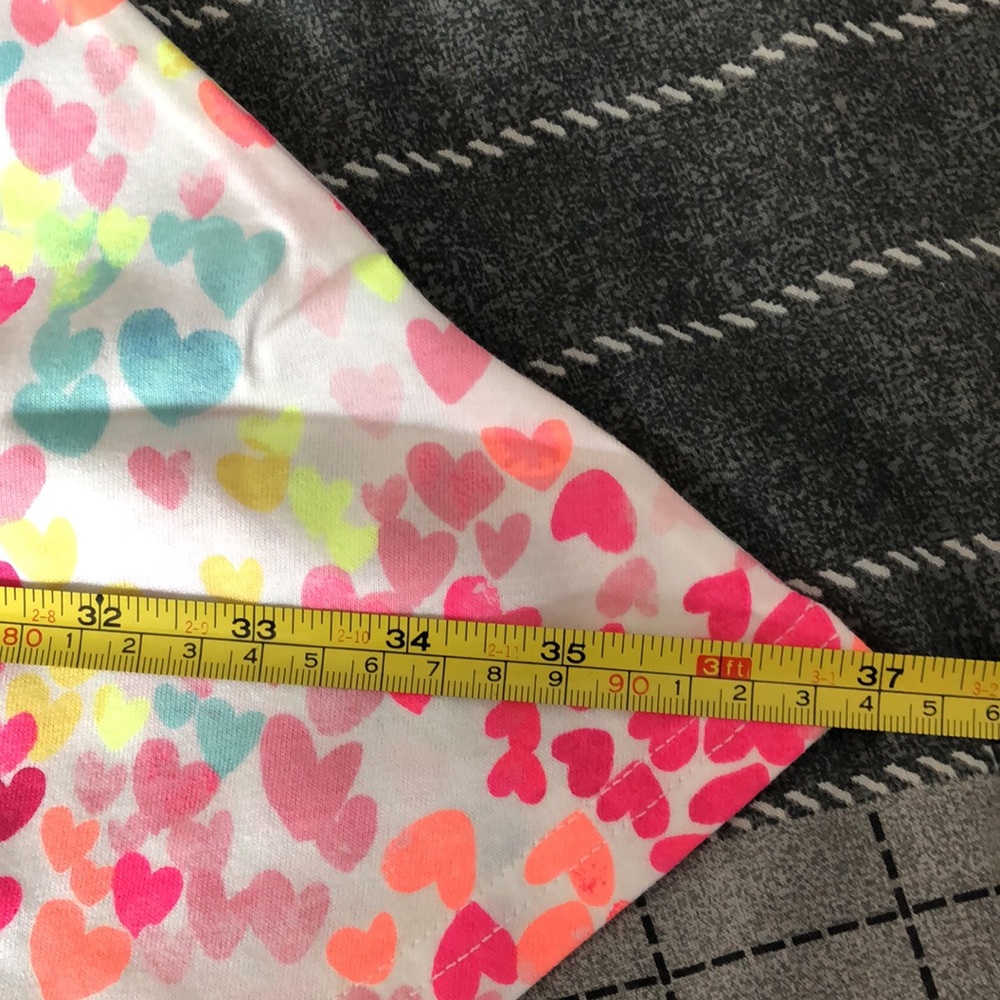 The Children's Place‎ Dress Girls Size Large 10/12 Rainbow Hearts - Picture 8 of 9
